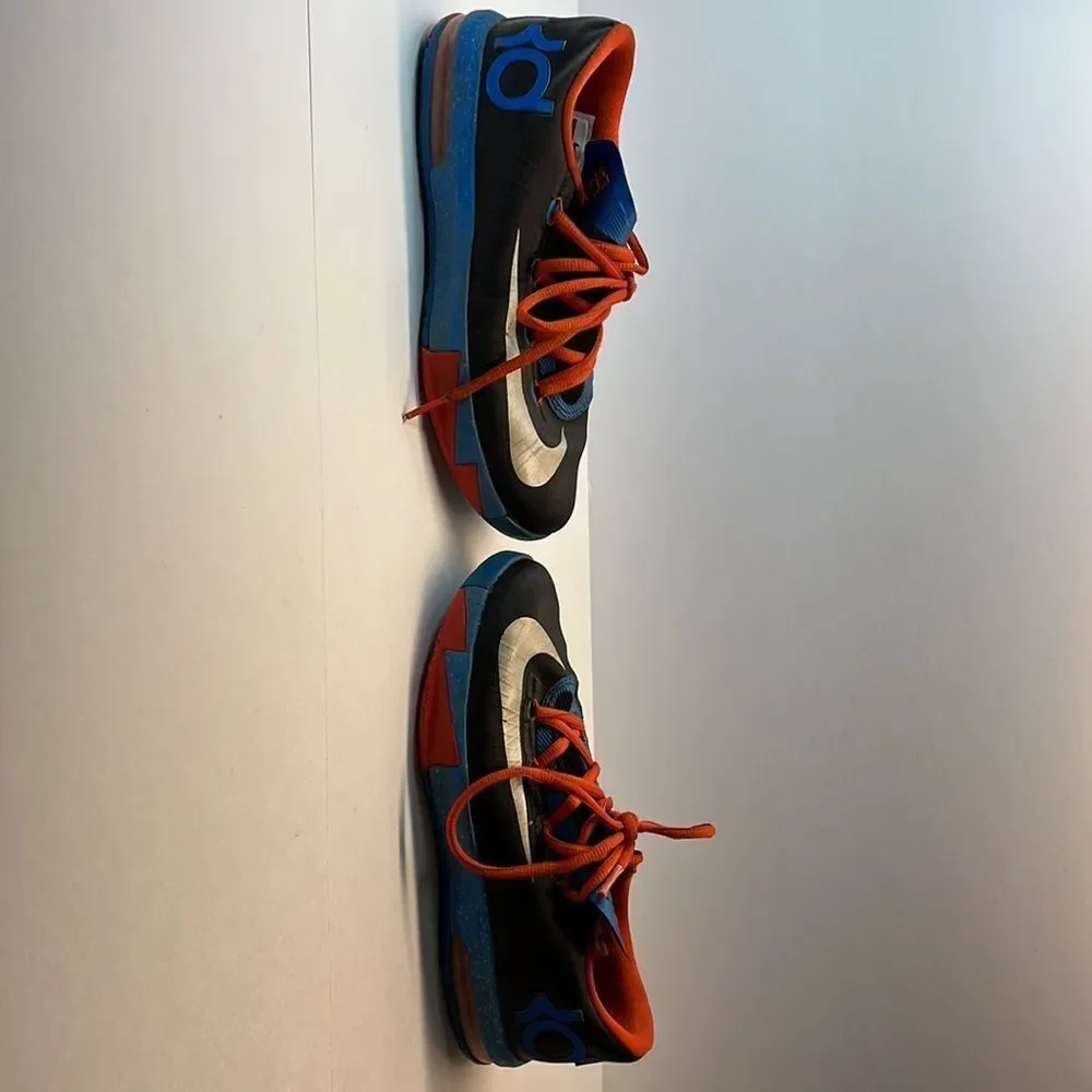 Nike KD 6 Thunder Away Size 4 Big Kids 2013 Basketball OKC Thunder Blue